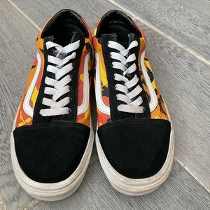 Old Skool Orange Camo Vans
